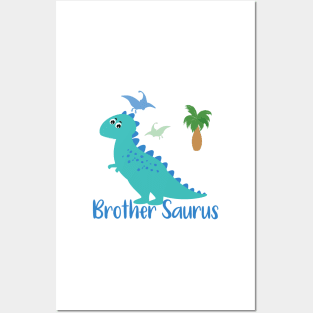 Brother Saurus - Family Matching Posters and Art